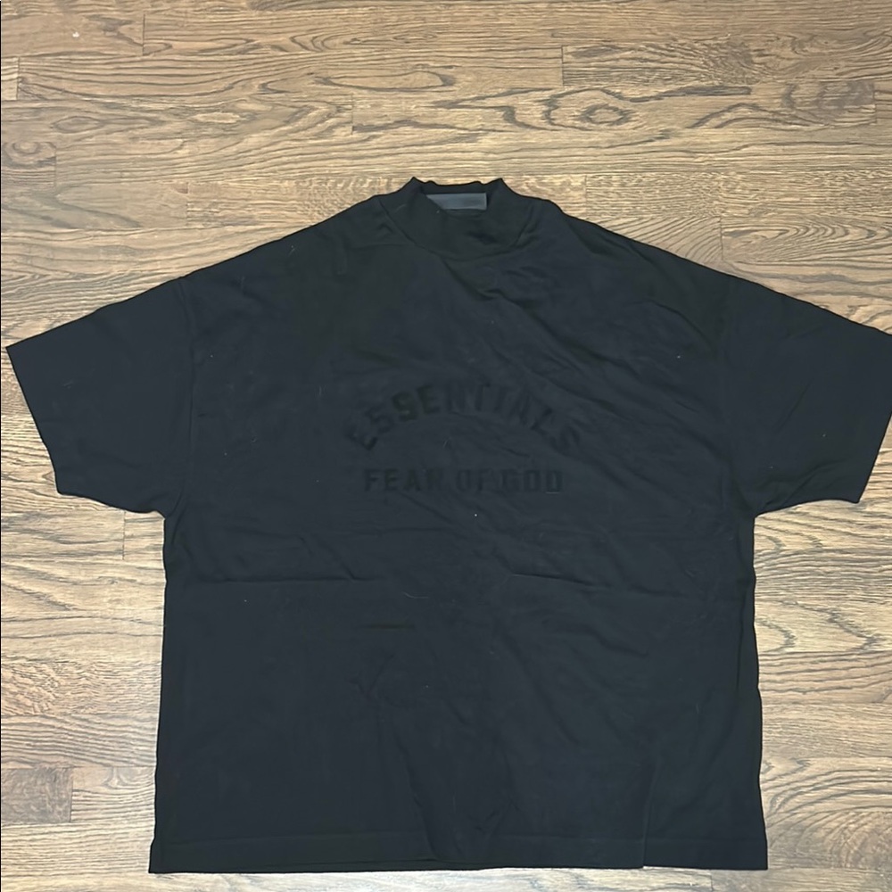 Essentials Black Short Sleeve Tee Relaxed Fit